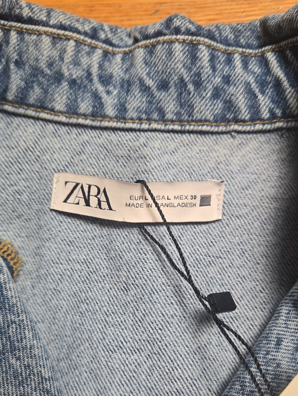 Zara Light Blue Denim Jumpsuit - Picture 7 of 8